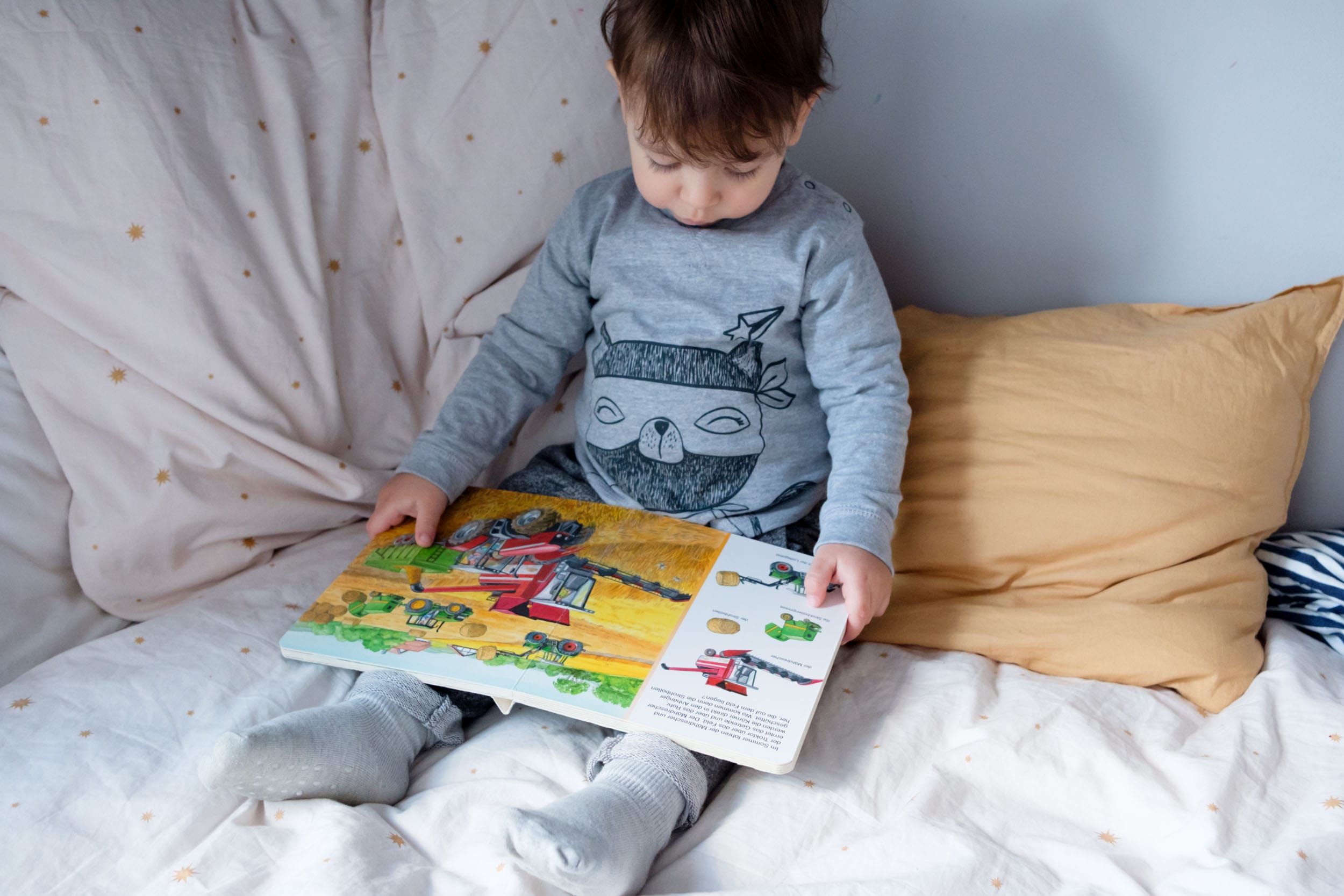 Schietwettertage mit Kind | 3 Tipps für Indoor-Spaß mit TK Maxx | Zuhause mit Kleinkind | Bücher lesen | Bilderbücher | Bauernhof | Mehr auf https://ivy.li