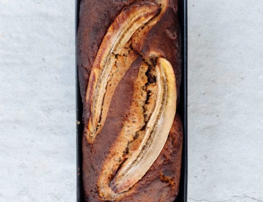 Bananenbrot mit dunkler Schokolade und Pekannüssen | Rezept für das saftigste und leckerste Bananenbrot